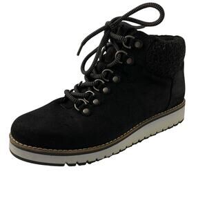Sonoma Women's Ortho lite Eco Katherina Black Suede Hiker Boots Size 7
